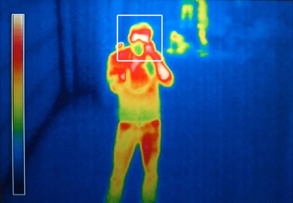 mysterious man in infra-red
