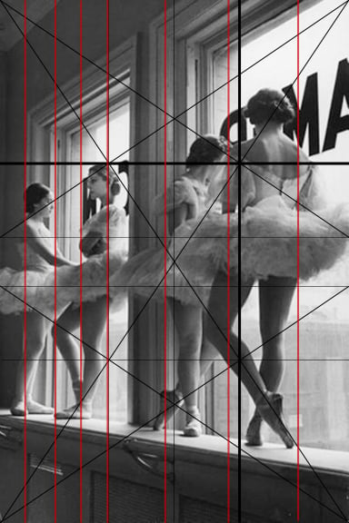 The Great Compositions of Photographer Alfred Eisenstaedt Ballerinas Repeated Verticals