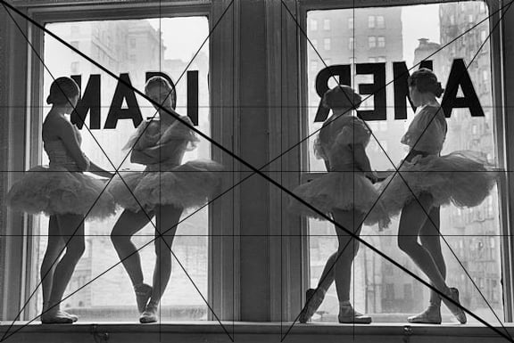 The Great Compositions of Photographer Alfred Eisenstaedt Eisenstaedt Ballerinas Sinister Diagonal