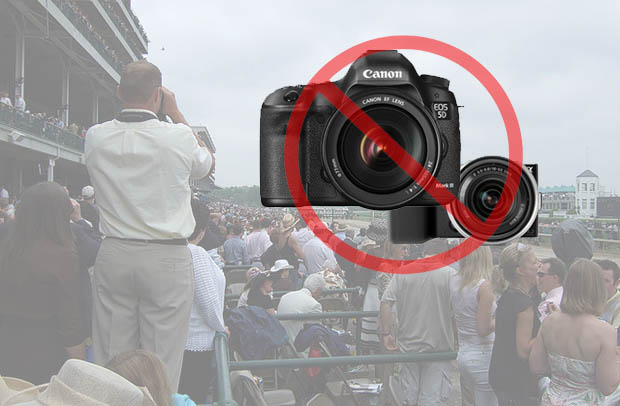 Kentucky Derby Bans All Interchangeable Lens Cameras for Security Purposes churchilldowns