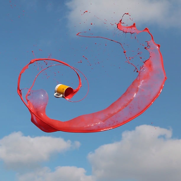 High Speed Photo Series of Liquids and Stuff Flying Through the Air flyingstuff8