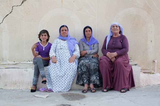 "We told her to sit with us so we could share her sadness." (Dohuk, Iraq)