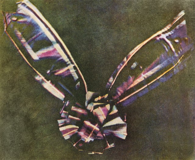 1861 онд физикч Жэймс Максвеллийн авсан анхны өнгөт гэрэл зураг