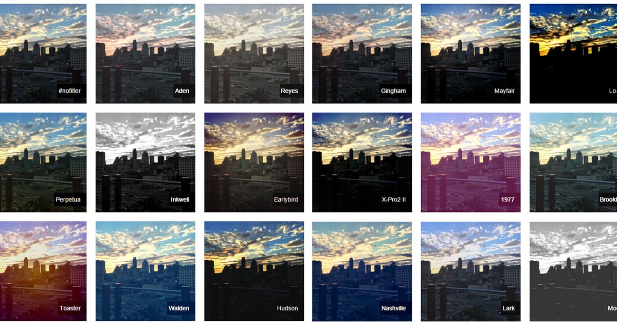 CSSgram: Instagram Filters Recreated with CSS Filters and Blend Modes