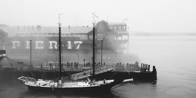 Pier 17 swarmed by eager instagrammers in the morning fog