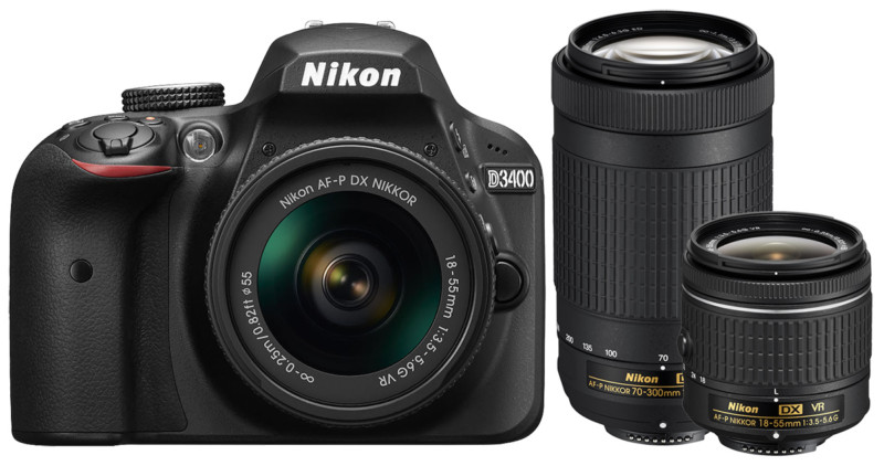 Nikon Unveils D3400 with SnapBridge and Better Battery, Adds 4 Kit Lenses