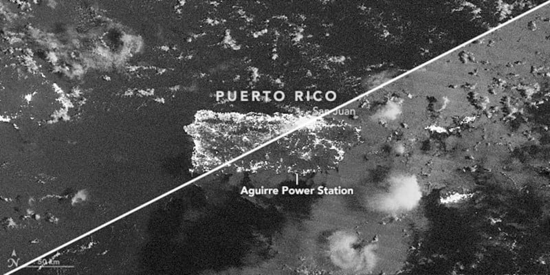 This is What Puerto Ricos Massive Blackout Looks Like from Space