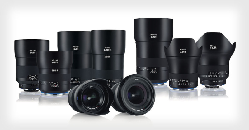 Zeiss Unveils Three New Lenses: 15mm f/2.8, 18mm f/2.8, and 135mm f/2