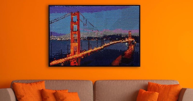 ColorWorks Transforms Your Photos into Wall Art Made of Crayons