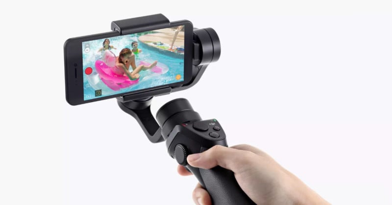 DJI Osmo Mobile is a 3-Axis Handheld Stabilizer for Your Phone Camera