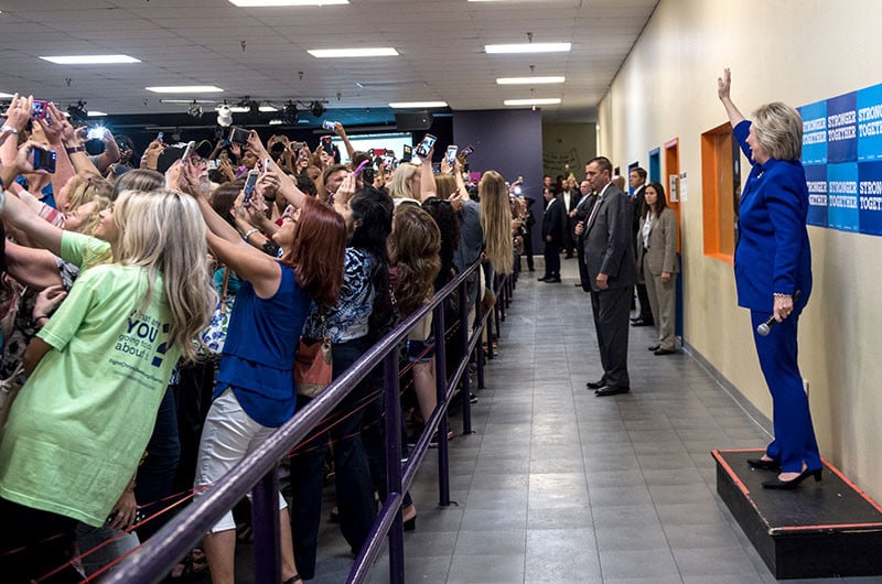This Hillary Clinton Photo is a Snapshot of the Selfie Generation
