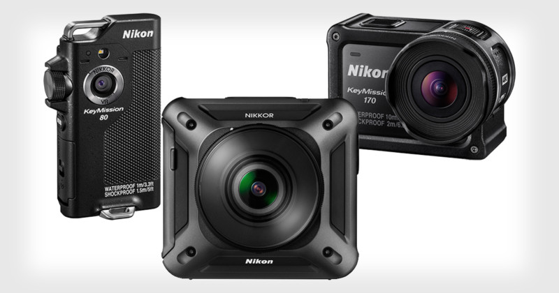 Nikon Unveils Its KeyMission Action Cameras, Including a 4K 360 Camera