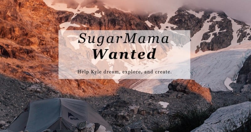 Photographer Makes Website Seeking SugarMama to Fund His Adventures