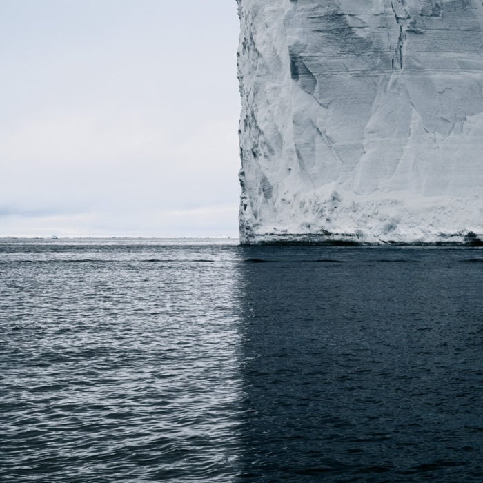 This Iceberg Photo Has Four Quadrants of Color and Texture