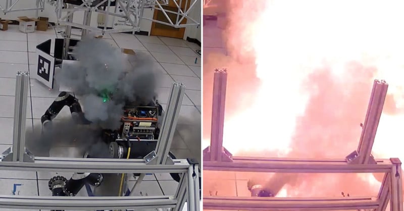 This is What It Looks Like when a Huge Lithium Ion Battery Goes Boom