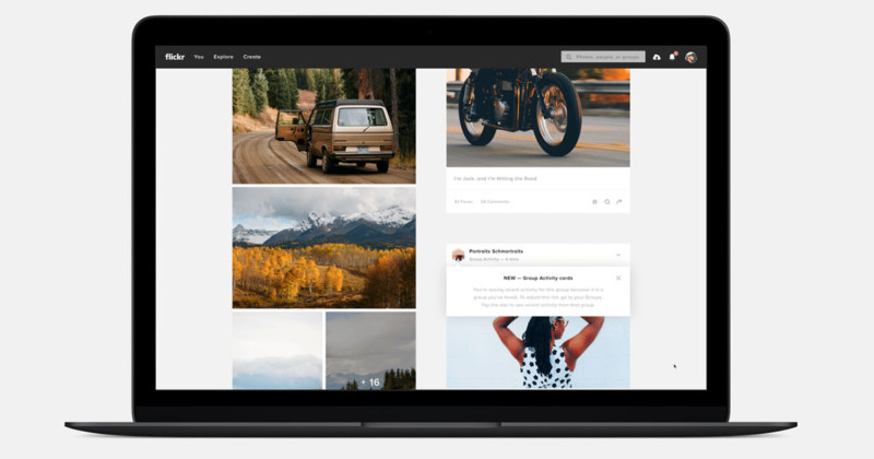 Flickr Adds Two-Column Feed, Photo Previews, and a Notifications Hub