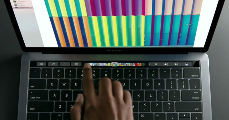 Apples New Macbook Pro Features a Touch Bar Secondary Display