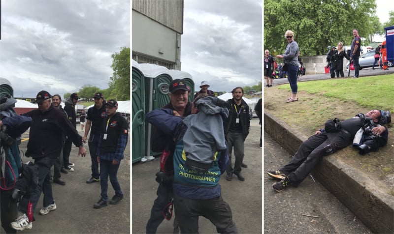 Charity Founder Attacks Photographer at Car Race, Assault Caught on Camera