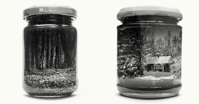 Photographer Captures Landscapes in Jars Using Analog Double Exposures