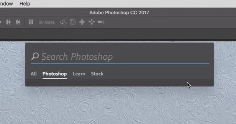 Adobe Photoshop CC Adds a Universal Search Bar and More