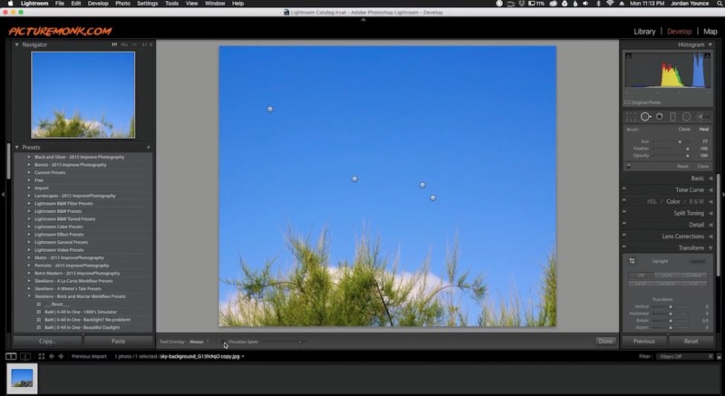 Quick Tip: How to Quickly and Easily Remove Sensor Dust in Lightroom