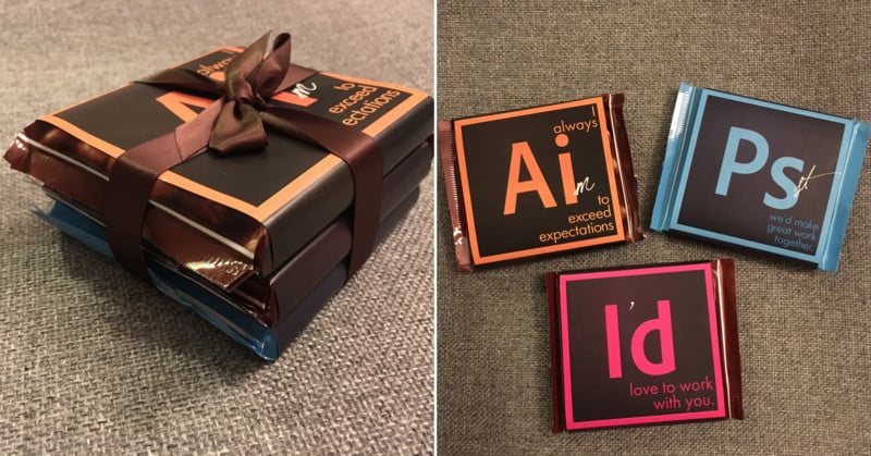  designer created adobe-inspired chocolates win potential clients 