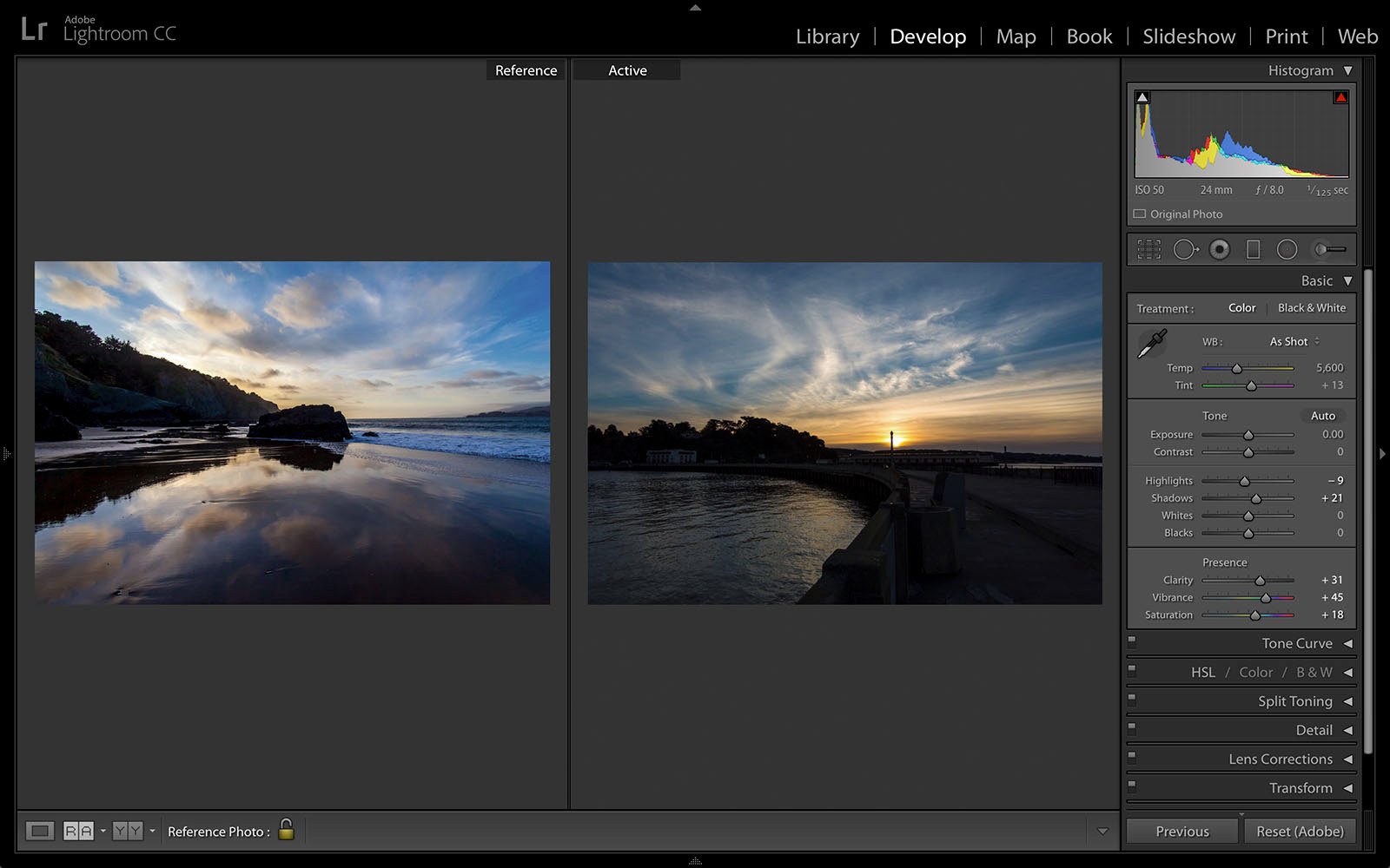 Lightroom Gets New Reference View for Comparing Photos as You Edit