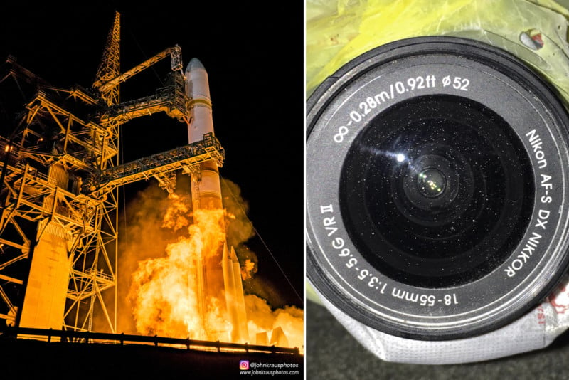  what rocket launch does camera yards away 