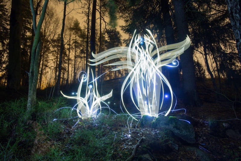 The Light Painting Photographer Who Lights Up Finlands Polar Night