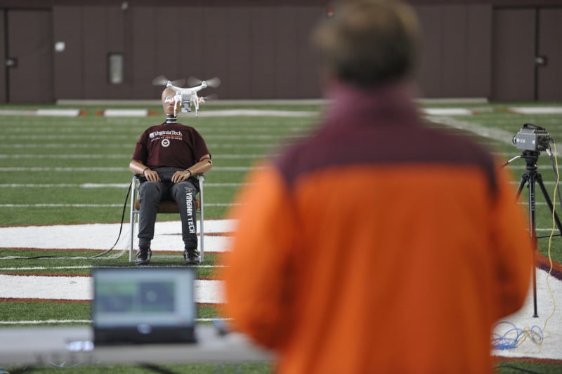  watch researchers slam drones into crash test dummy 