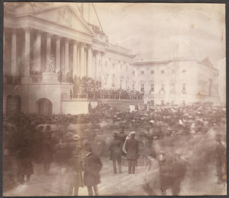  first known photograph presidential inauguration 