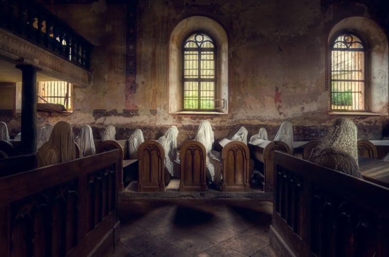  photographing famous abandoned church full ghosts 