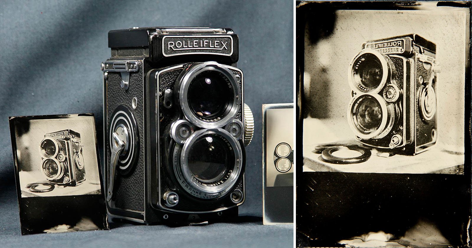Using a Rolleiflex to Make Tintypes and Daguerreotypes