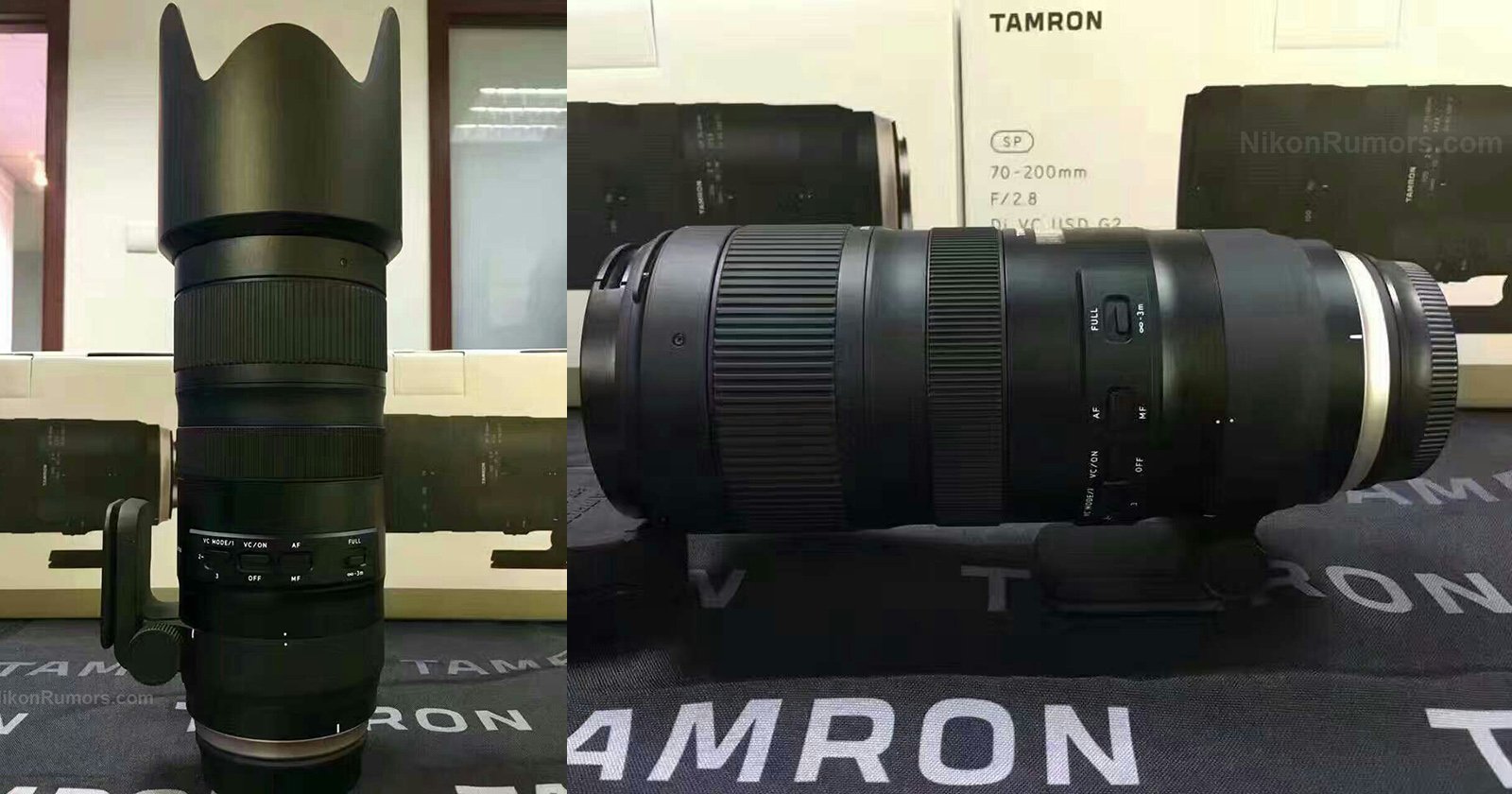 First Photos of New Tamron 70-200mm f/2.8 Lens Leaked