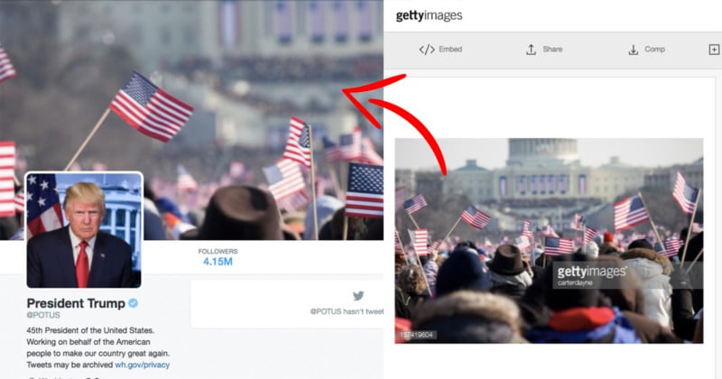 Trump Accidentally Used 2009 Obama Inauguration Photo on @POTUS Twitter