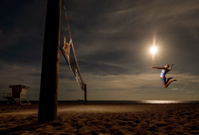 Photos of Volleyball Stars Spiking the Sun