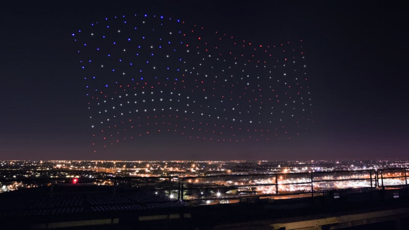 Intel Flew 300 Drones in Sync to Create an Epic Light Show at the Super Bowl