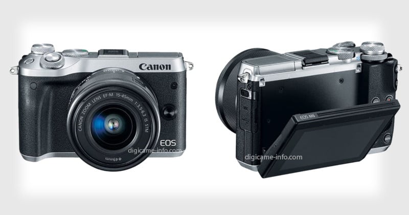 Photos of Canons Mirrorless M6 and Removable EVF Leaked