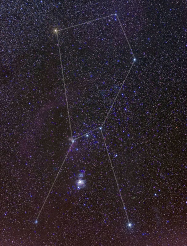 How Light Pollution Changes Our View of the Orion Constellation