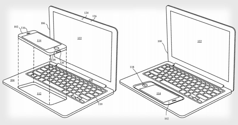  apple patent shows iphone turning into macbook 