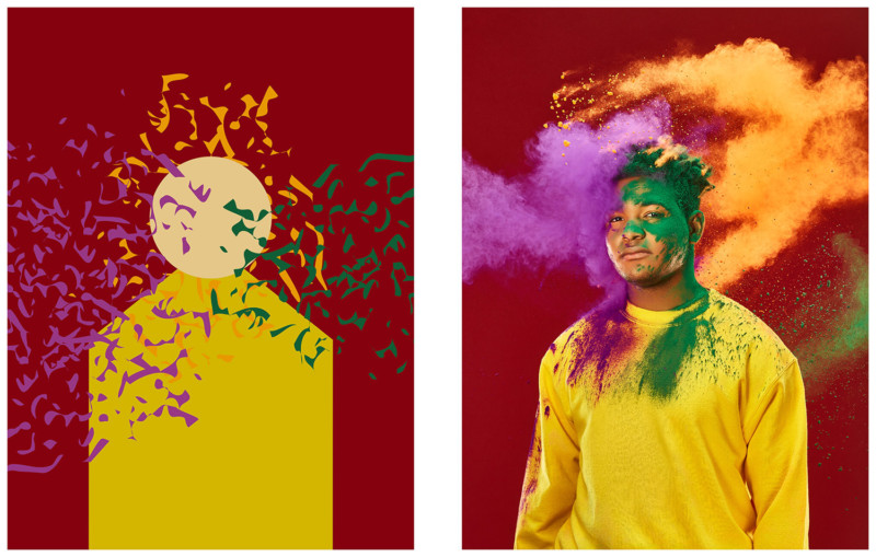 Shooting Colored Powder Portraits for McDonalds