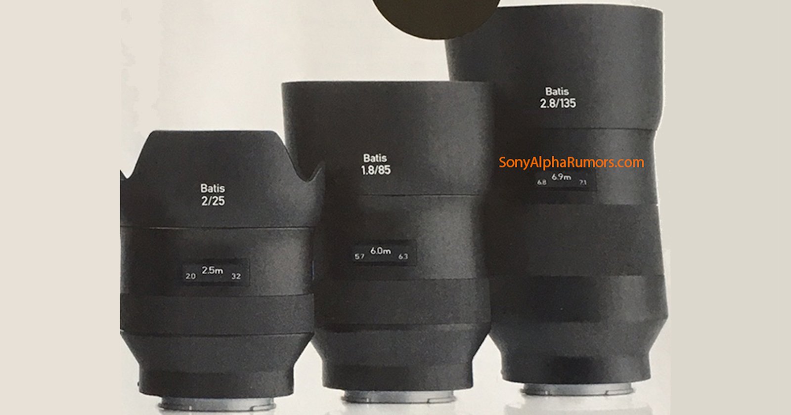 Leaked Photo and Specs for New Zeiss Batis 135mm f/2.8 Lens