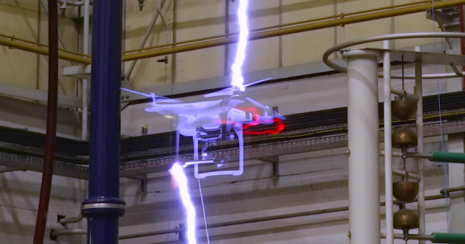  what happens when drone struck lightning 