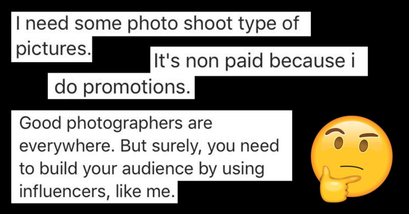  how not approach photograper influencer 