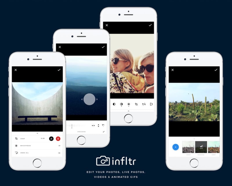 infltr: The First iPhone App to Edit Photos, Live Photos, Videos, and Animated GIFs