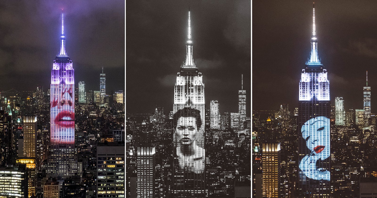 Harpers Projected 150 Iconic Fashion Photos Onto the Empire State Building