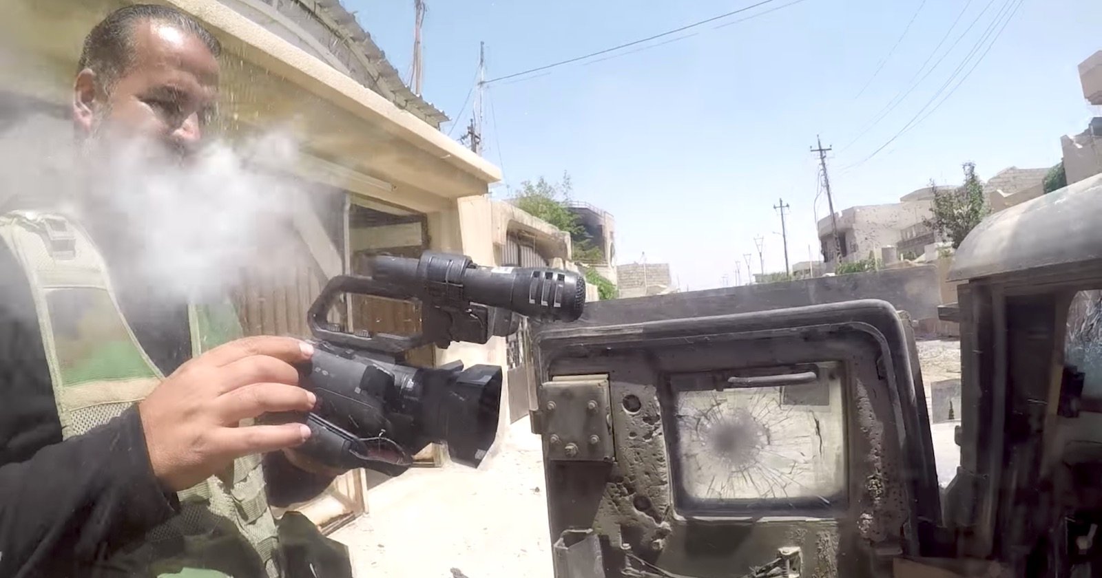 Video: Journalists Chest Mounted GoPro Deflects Sniper Bullet