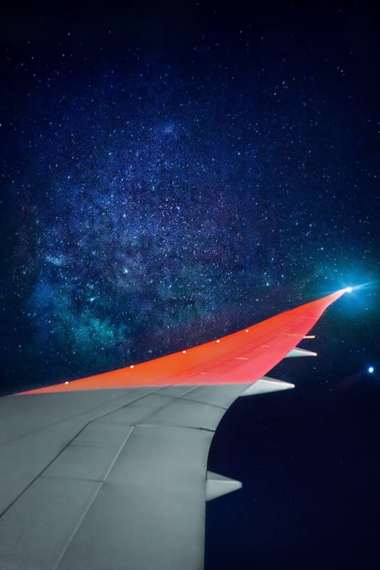 Shooting a Handheld Milky Way Photo from an Airplane Seat