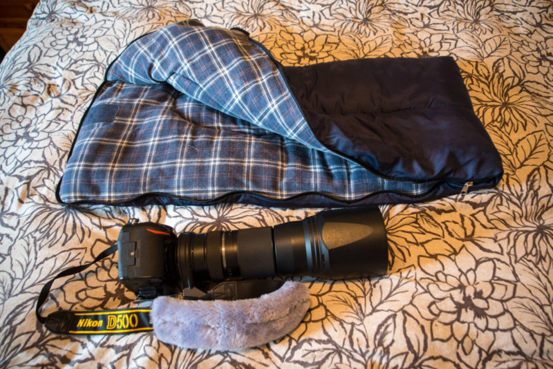  here tiny sleeping bag designed dslr camera 