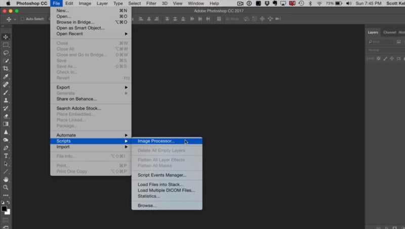 How to Use the Image Processor Script in Photoshop for Batches of Photos